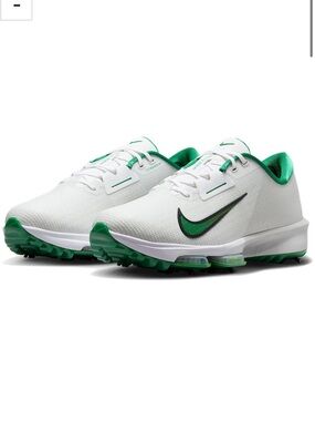 Nike Air Zoom Infinity Tour 2 Golf Shoes Men’s White and Green NWOT